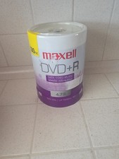 Maxell DVD+R 100 Pack 4.7 GB up to 16X 120 Minutes Single Sided SP Mode picture