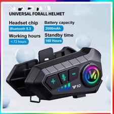 Y10 Motorcycle Helmet Bluetooth Headset 2000Mah Super Long Standby Wireless Hand picture