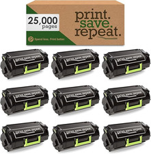 Print.Save.Repeat. Case of 9 Lexmark 521H Toner Cartridges for MS710/711 picture