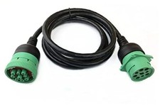 Type 2 J1939 Male to Female Extension Cable Full 9pin 20AWG 6Ft for Truck picture