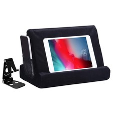 2pcs Multi-Angle Tablet Holder Cushion Stand with Net Pocket & Black  picture