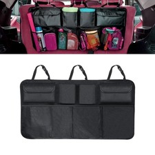 Large Capacity Hanging Car Trunk Organizer Back Seat Foldable Storage Bag picture