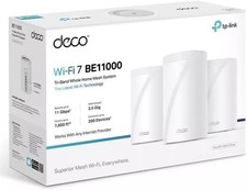 Brand  3 Pack TPLink Deco BE11000 WiFi 7 TriBand Whole Home Mesh System G1N picture