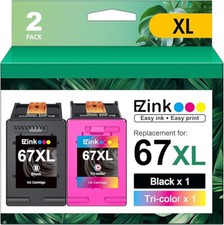 2PK 67XL Black Color Ink Cartridge For HP 67 XL Ink Deskjet 2755e 4155e 2700e picture