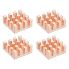 4 Pcs Copper Heatsink 12x12x5mm, Heat Sink Cooler Radiator for Raspberry Pi picture