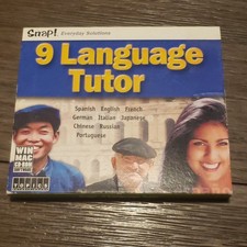 TOPICS Entertainment Snap 9 Language Tutor CD for Windows Spanish French German picture