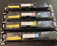 HP 210A Compatible NEW SEALED W210 Black/Cyan/Magenta/Yellow Printer Toner picture