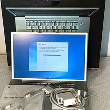Apple PowerBook G4 17in Silver 1GHz 512MB 60GB Mac OS X 10.2 w/ Box picture