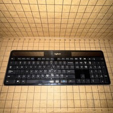 Logitech K750 MK750 Wireless Solar Keyboard- NO Receiver - Black (NEEDS BATTERY) picture