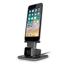 Twelve South HiRise Duet | Dual Charging Stand for iPhone and Apple Watch Black picture