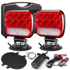 Portable Red LED Trailer Light Kit - Magnetic Towing Tail Light picture