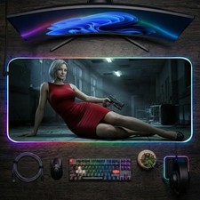 Grace Ashcroft Resident Evil Mouse Pad, LED RGB Desk Mat, Gamer Gift Decor picture