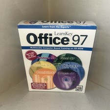 Vintage LearnKey Microsoft Office 97 Training Software 6 CD Set NEW SEALED picture