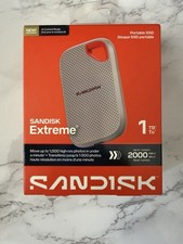 SanDisk Extreme 1TB Portable SSD Up To 2000 MB Read SDSSDE7W-1T00- Damaged Box picture