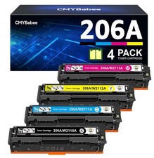 CMYBabee Toner Cartridge Replacement for HP 206A 206X for Color Laser (4 Pack) picture