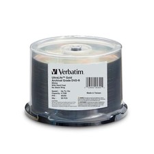 Verbatim DVD-r 4.7Gb 16X Ultralife Gold Archival Grade - Branded Surfa Electr... picture
