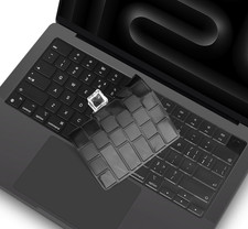 Premium Space Black Keyboard Cover for MacBook Pro 14/16 2023-2025 M3/M5 picture