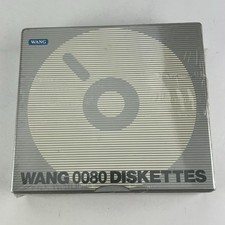 Vintage NEW/SEALED Wang 0080 - 10x  5 1/4 Computer Floppy Disks picture
