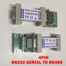 2x 4Pin RS232 to RS485 Communication Data Converter Adapter & Terminal Board USA picture