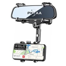  Rearview Mirror Phone Holder for Car, 360° Rotating Rear View Mount with  picture