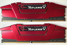 G.Skill Ripjaws V 32GB (2x16GB) DDR4 2400MHz RED Desktop RAM Memory UDIMM  picture
