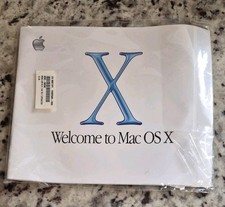 Vintage Apple Computers Welcome To Mac OS X, Update & Upgrade Discs and Manual picture