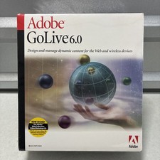 Adobe GoLive 6.0 Macintosh Mac Big Box Vintage Software Sealed picture