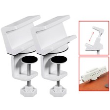 2x Adjustable Clamp-On Desk Table Holder For Surge Protector Power Strip USB Hub picture