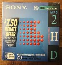 Sony 25MFD-2HD Micro Floppy Disks 3.5