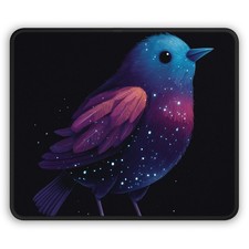 Galaxy Bird Gaming Mouse Pad | Starry Blue Purple Bird picture