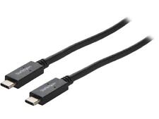 StarTech.com USB31C5C1M Black USB-C Cable with Power Delivery (5A) - USB 3.1 (10 picture