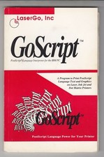 GOSCRIPT -  RARE Book on the IBM PC - post script LANGUAGE  INTERPRETER -  picture