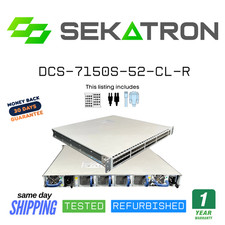 🔀 Arista DCS-7150S-52-CL-R • 52× 10G SFP+ • Dual PSU • EOS 4.11.6 • ⚡Fast Ship picture