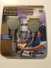 NEW Stratitec Bi-Directional Premium Printer Cable IEEE-1284 DX1284S  picture