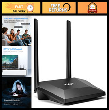 N300 2.4GHz WiFi Router - WISP Repeater, Guest Network, WPA2, Easy Setup for Sma picture