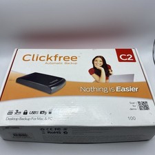 Clickfree C2 100 Desktop Backup Drive Storage MP1123DG Open Box picture