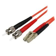 StarTech 50FIBLCST2 2m Multimode 50/125 Duplex Fiber Patch Cable LC - ST picture