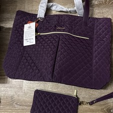 LOVEVOOK Laptop Tote Bag for Women, 20” X 13” Purple-NEW picture