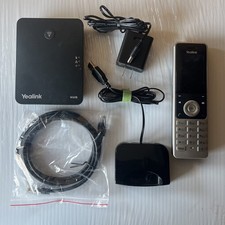 Yealink W60P W56H Cordless DECT IP VoIP Phone System Bundle Tested Working picture