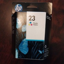 HP 23 Tri-Color Genuine OEM Ink Cartridge Sealed Original Packaging 2012Unopened picture
