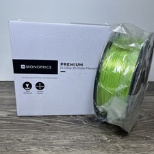 Monoprice Premium 3D Printer Filament PLA 1.75mm, 0.5kg/Spool, High GLOSS GREEN picture