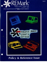January 1985 REMark Heath Zenith User Group Magazine Policy & Reference Issue picture