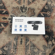 DEPSTECH 4K AF UHD Webcam with Sony Sensor DW-49 White Camera New Open Box picture