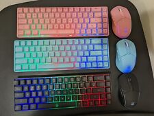 [3-pack] Snpurdiri 60% Wireless Gaming Keyboard + Mouse Combo, RGB, Rechargeable picture