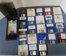 Vintage Atari ST Lot — 31 Demo & Public Domain Disks + Disk File— TESTED picture