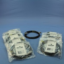 Leviton 62455-7E Cat6 Black 7ft Ethernet Cable Data Patch Cords Network 10-Pack picture