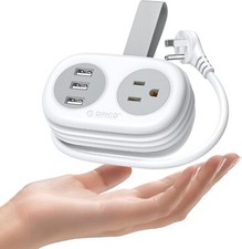 ORICO Power Strip AC Outlets Multitap Socket Extension Cord Electrical 3 ft USB picture