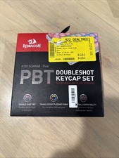 Redragon A130 Scarab PBT DoubleShot 104 Keycap Set, Pink picture
