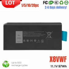 ✅LOT 1-20PC X8VWF Battery For Dell Latitude 14 Rugged 5404 5414 E5404 7404 7414 picture