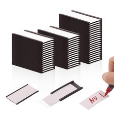 1x2” C Channel Magnetic Label Holders for Metal Racks, 50Pcs picture